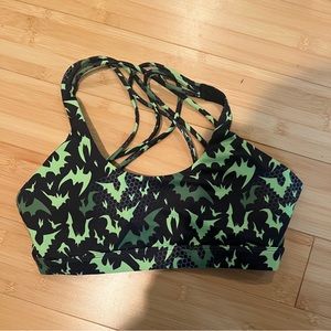 Feed me fight me Halloween sports bra - size m